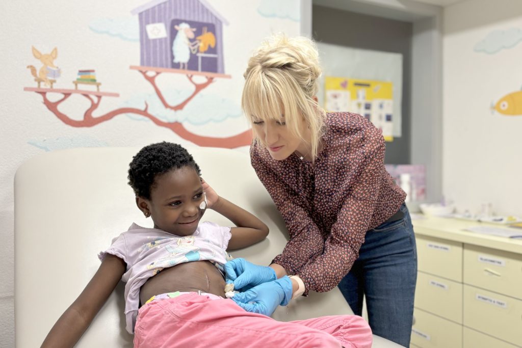 Jolie receives daily care and attentive, caring monitoring in the La Maison infirmary.