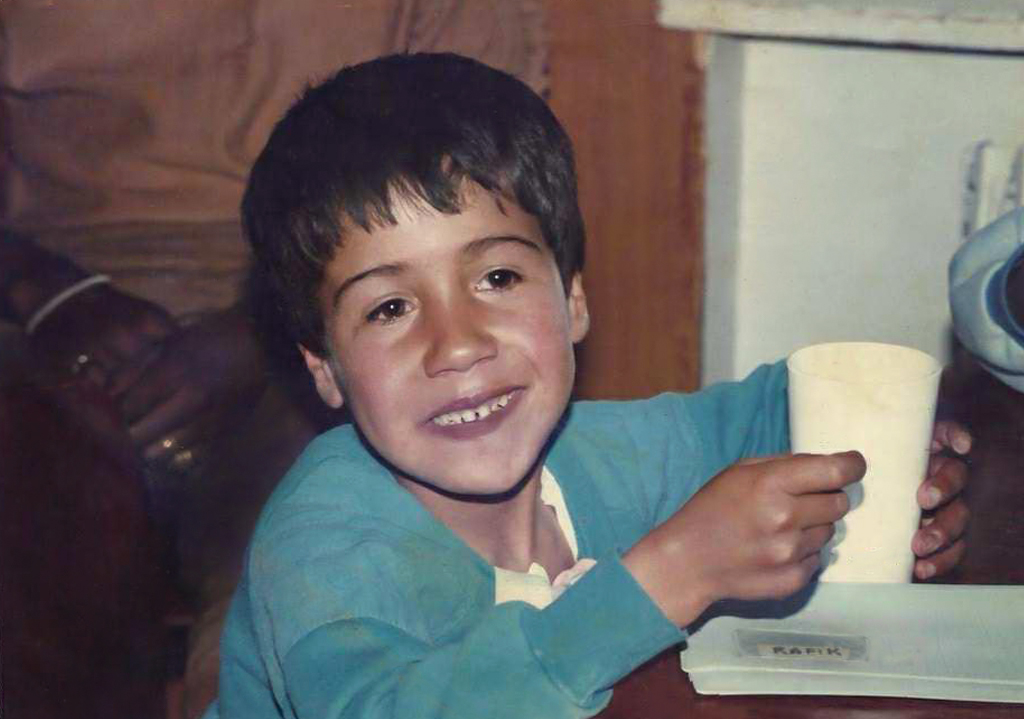 Rafik während seines ersten Aufenthalts in La Maison im Jahr 1986. Der Beginn einer Lebensgeschichte und einer Wiedergeburt